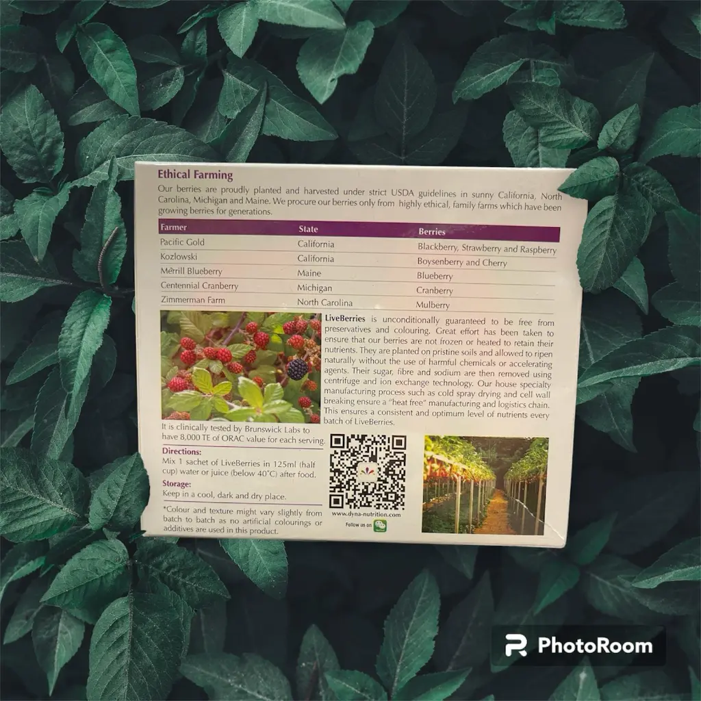 [VESPRO] Liveberries Nectar Of Wild Berries Beverage Powder (4g x 20)_03.webp