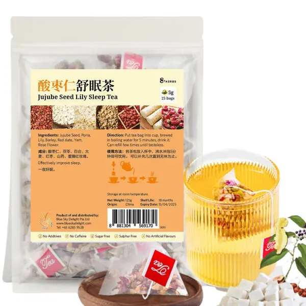 [8 HERBS] Jujube Seed Lily Sleep Tea (5g x 25)_02.webp