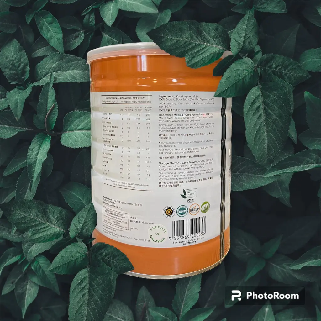 [BIOGREEN] Organic Black Bean Powder (650g)_02.webp