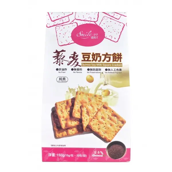 [SMILE 99] Quinoa Soy Milk Square Crackers (15g x 10)