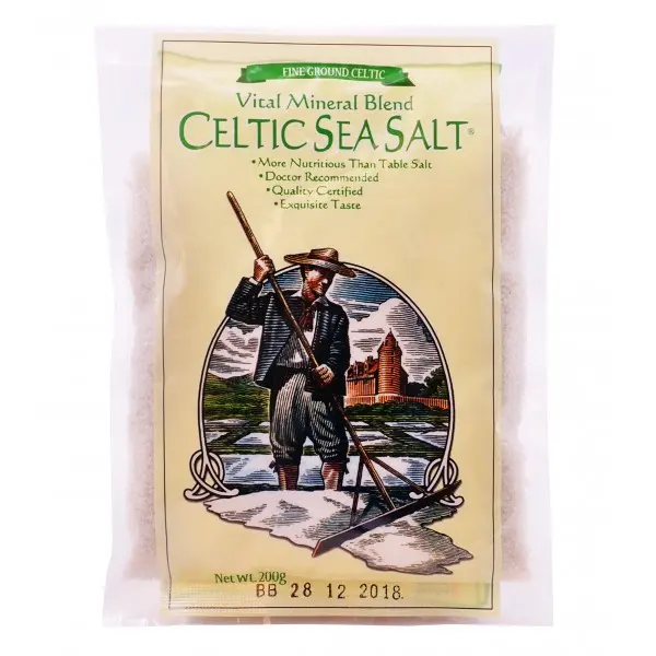 [RADIANT WHOLE FOOD] Celtic Sea Salt Fine (200g)