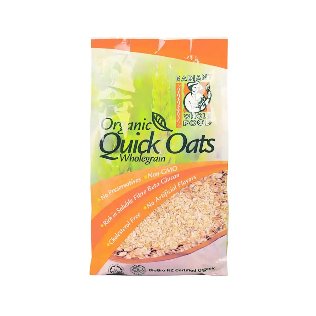 [RADIANT WHOLE FOOD] Organic Quick Oat (500g)