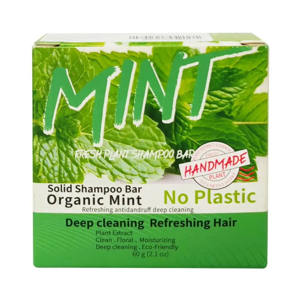 [YES NATURAL] Organic Mint Solid Shampoo Bar (60g)