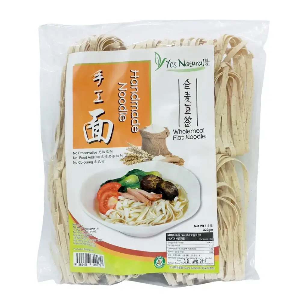 [YES NATURAL] Flat Noodles (Misoya) Wholemeal (320g)