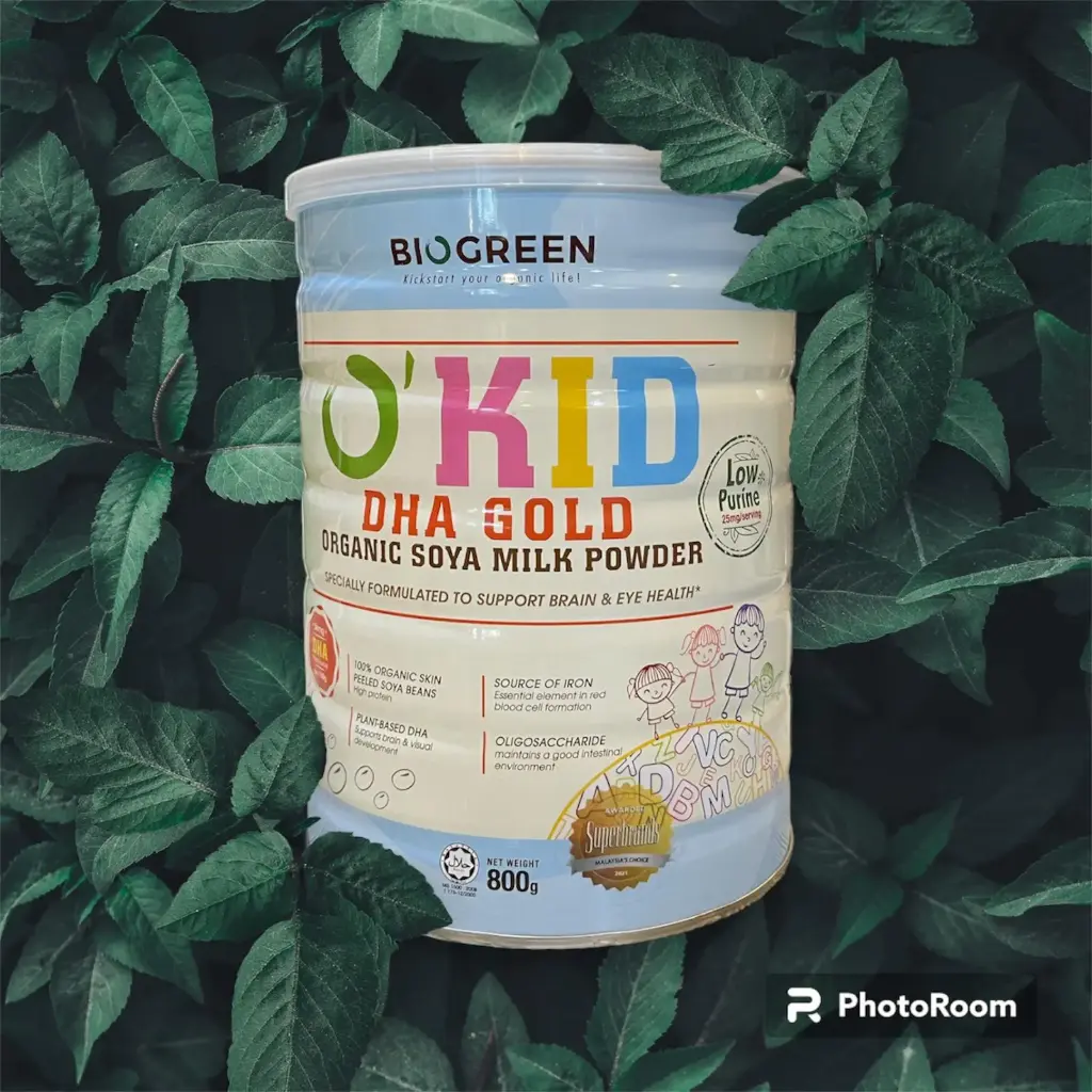 [BIOGREEN] DHA Organic Soya Milk Powder (800g)