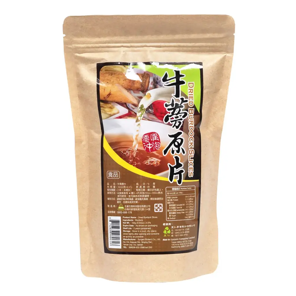 [LEEZEN] Dried Burdock Slices (100g)