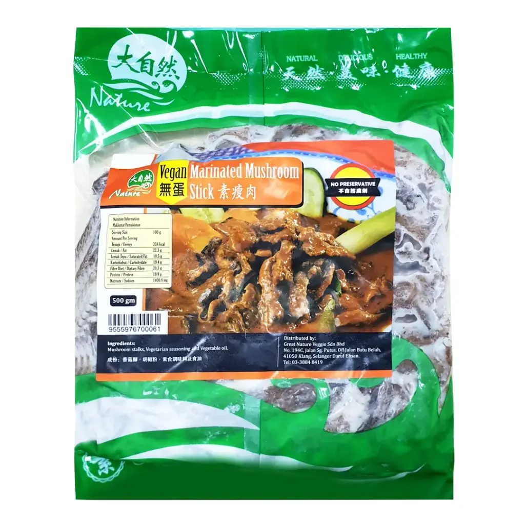 [MIAO MIAO] Vegan Marinated Mushroom Stick (500g)