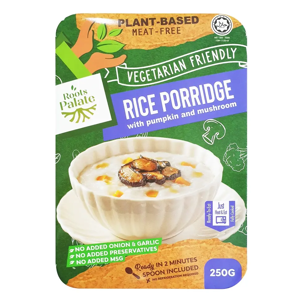 [ROOTS PALATE] Rice Porridge With Pumpkin & Mushroom (250g)