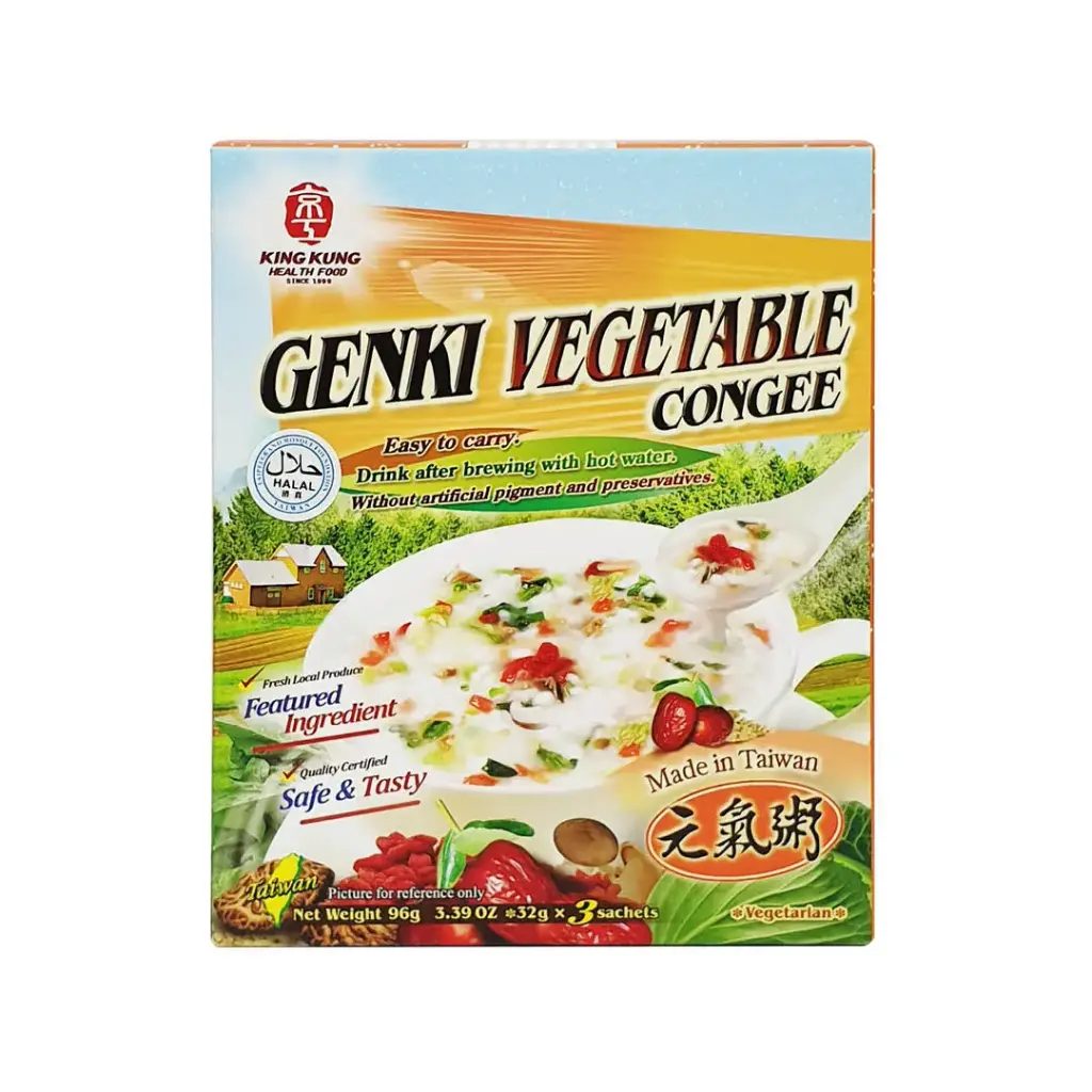[KING KUNG] Genki Vegetable Congee (32g x 3)