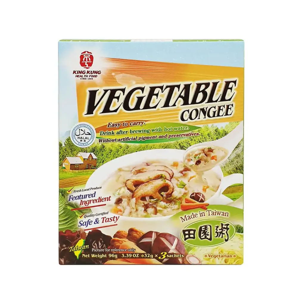 [KING KUNG] Vegetable Congee (32g x 3 pkt)