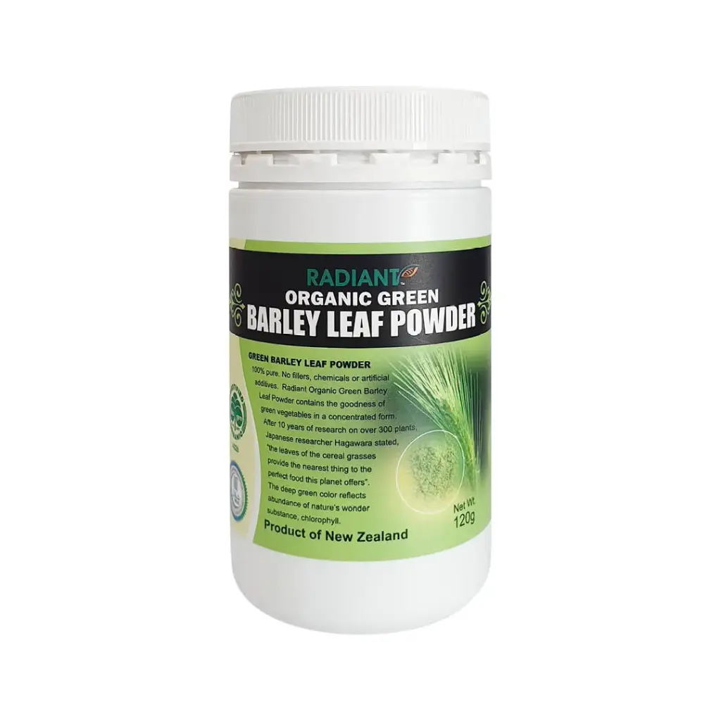 [RADIANT WHOLE FOOD] Organic Green Barley Leaf Powder (120g)