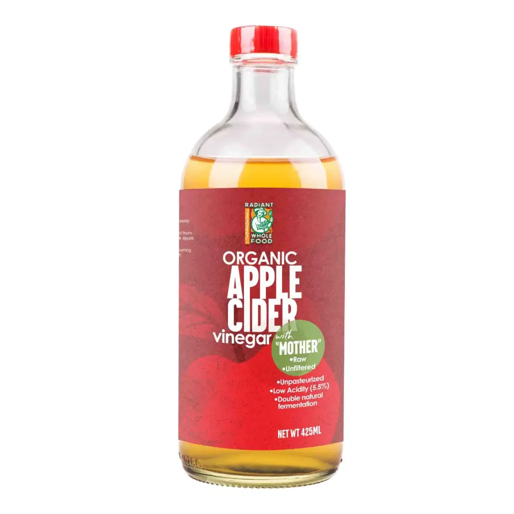 [RADIANT WHOLE FOOD] Organic Apple Cider Vinegar (425ml)