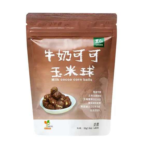 [LEEZEN] Milk Cocoa Corn Balls (50g)