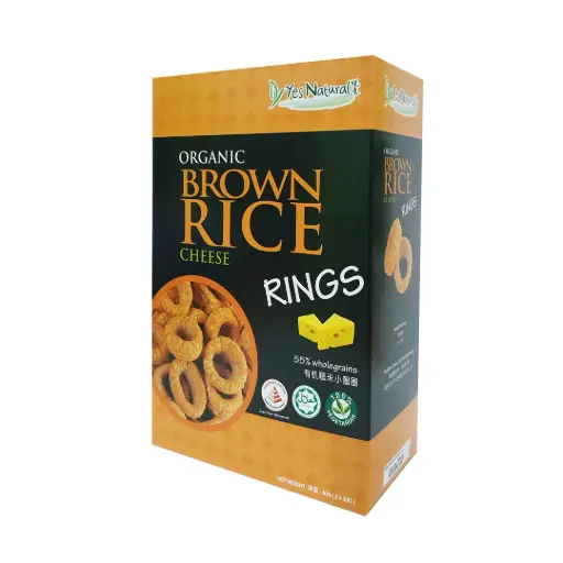 [SNC-SNK-GDIS-20GX2-1195] [YES NATURAL] Organic Brown Rice Ring Cheese (20g x 2 pkt)