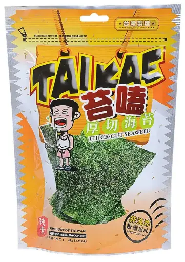 [SNC-SNK-GDIS-45G-1186] [TAI KAE] Thick Cut Seaweed (Pepper) (45g)