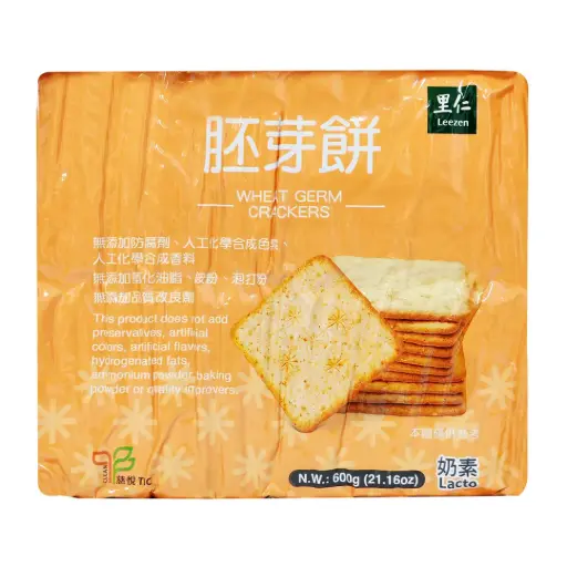 [SNC-BIS-GDIS-600G-1104] [LEEZEN] Wheat Germ Cracker (L) (600g)